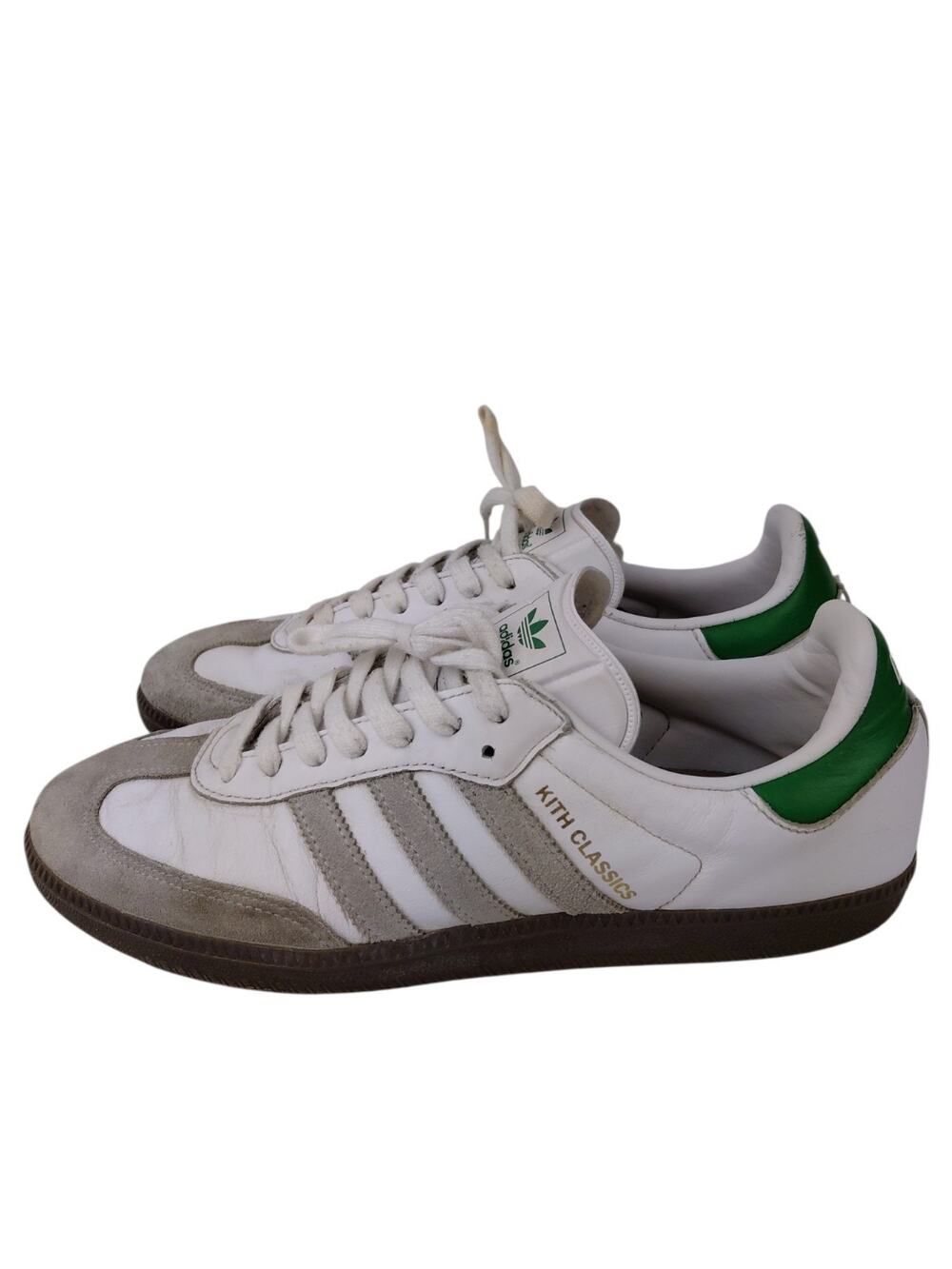 KITH x Adidas Samba OG Classics White Green Sneakers (FX5398) Size US 10 Men’s